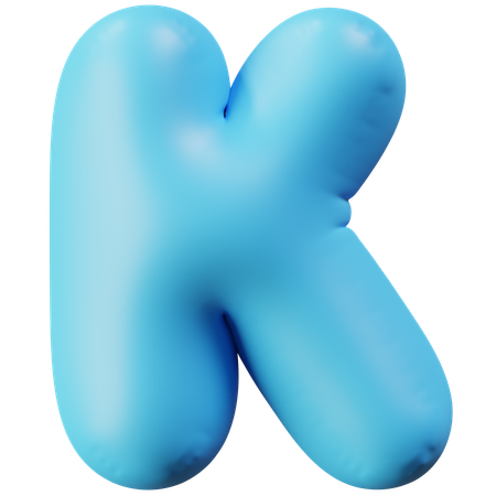 Letra k  3D Icon