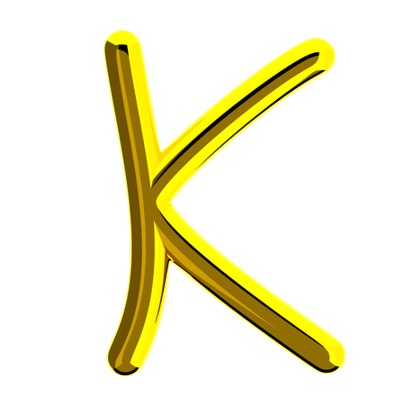 Letra k  3D Icon