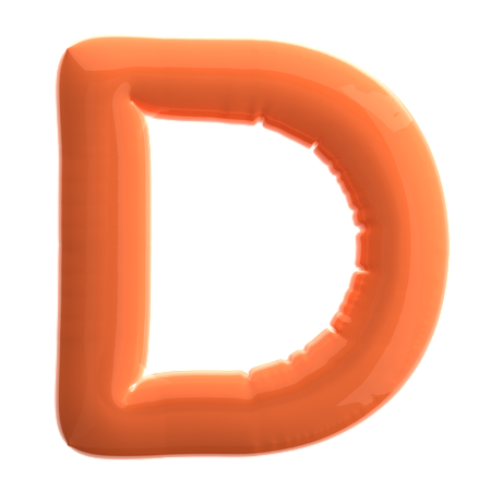 Letter D  3D Icon