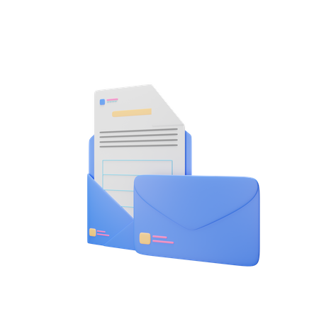 Letter envelope  3D Illustration