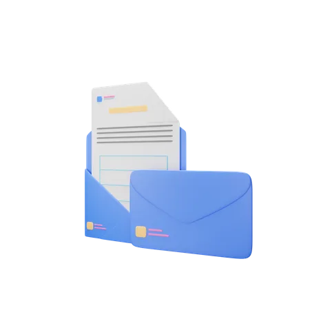 Letter envelope  3D Illustration