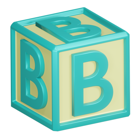 Lettre de l'alphabet b  3D Icon