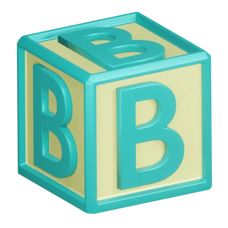 Lettre de l'alphabet b  3D Icon