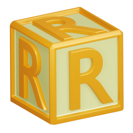 Lettre de l'alphabet r  3D Icon