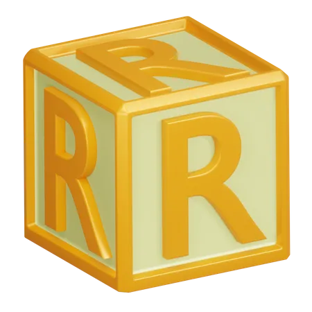 Lettre de l'alphabet r  3D Icon