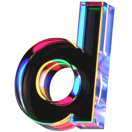 Lettre d  3D Icon