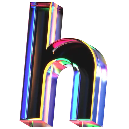 H lettre  3D Icon