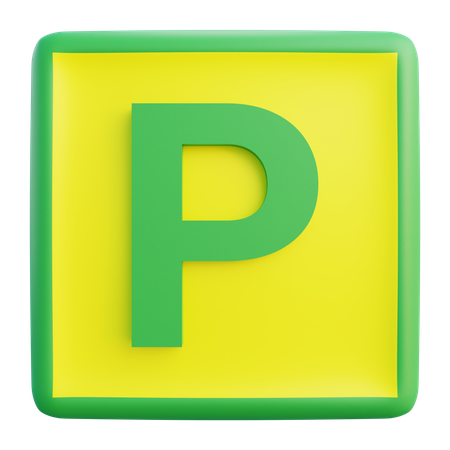 Lettre p  3D Icon