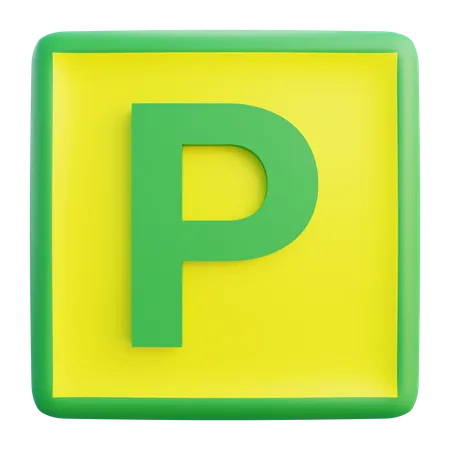 Lettre p  3D Icon