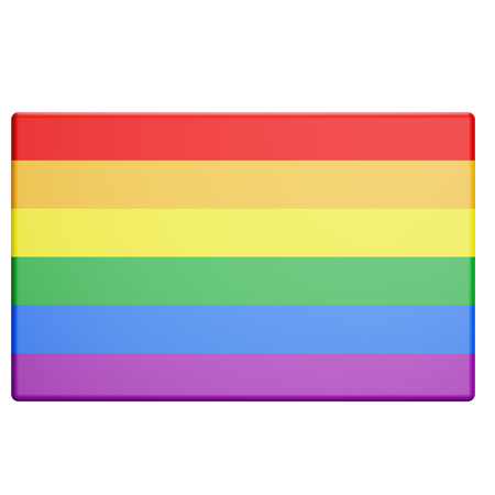 Lgbtq Flag  3D Illustration