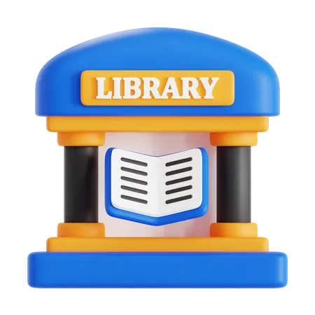 Library  3D Icon