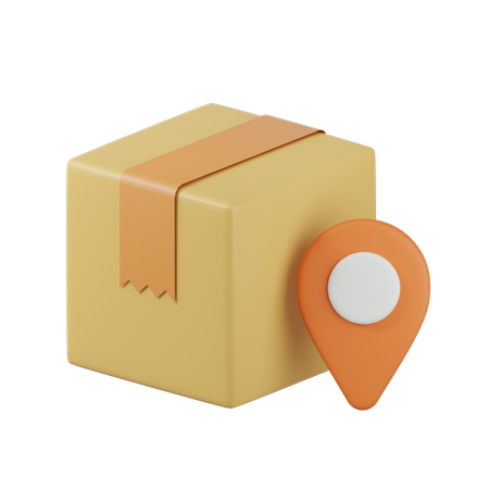 Lieferort  3D Icon