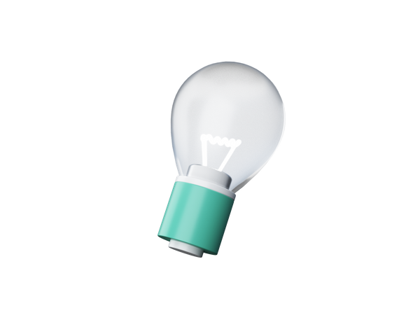 Light bulb  3D Illustration