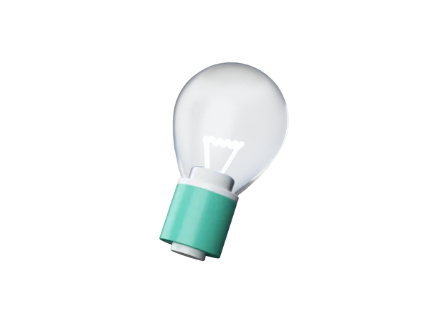 Light bulb  3D Illustration