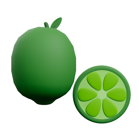 Lime  3D Illustration