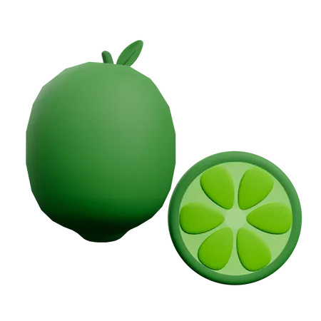 Lime  3D Illustration