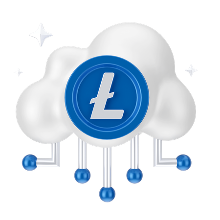 Linecoin Cloud Network  3D Icon