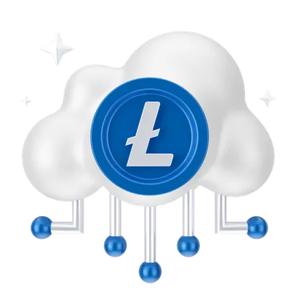 Linecoin Cloud Network  3D Icon