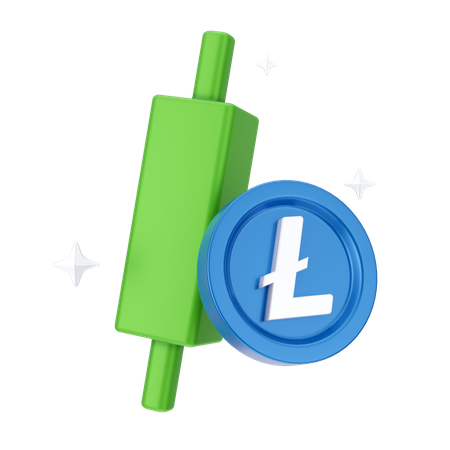 Linecoin Growth  3D Icon