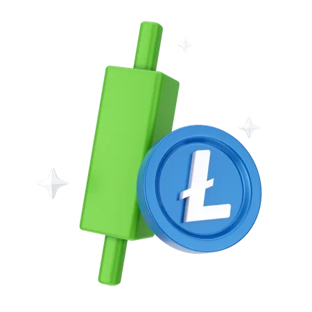 Linecoin Growth  3D Icon