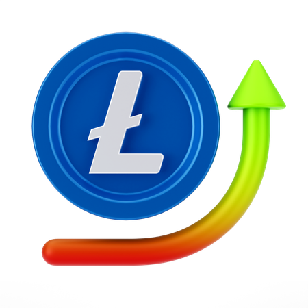 Linecoin Growth  3D Icon