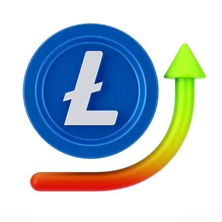 Linecoin Growth  3D Icon