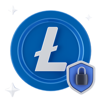 Linecoin Lock  3D Icon