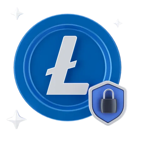 Linecoin Lock  3D Icon