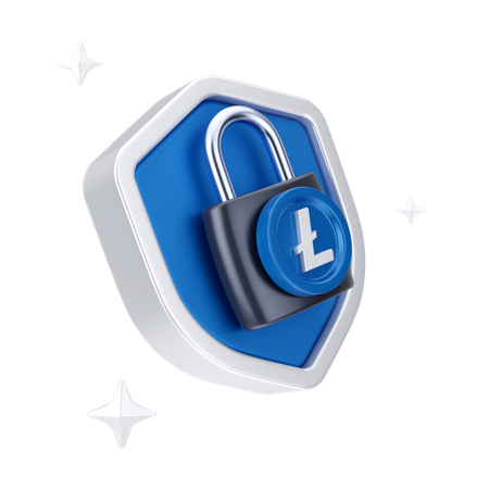 Linecoin Lock  3D Icon