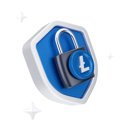 Linecoin Lock  3D Icon