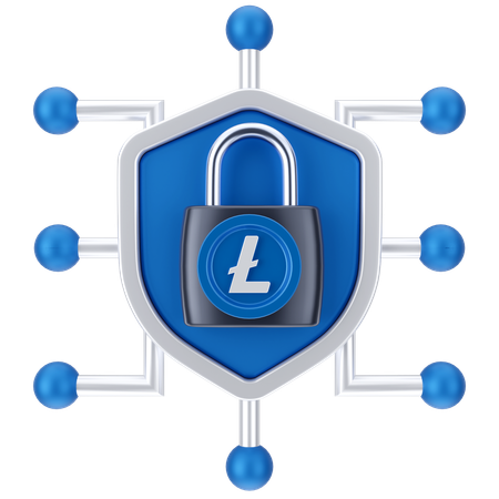 Linecoin Secure Newtork  3D Icon