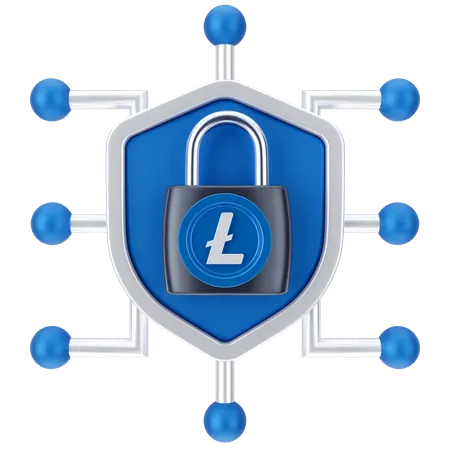 Linecoin Secure Newtork  3D Icon