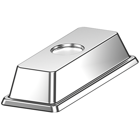 Lingote de plata  3D Icon