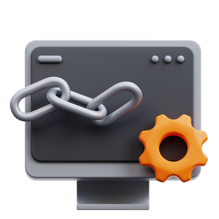 Link Building  3D Icon