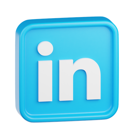 Logo LinkedIn  3D Icon