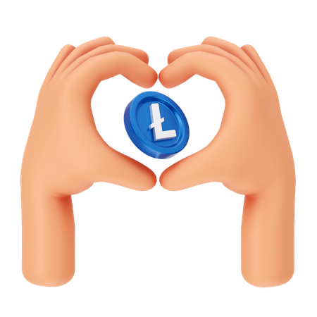 Litecoin Love  3D Icon