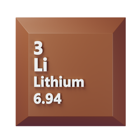 Litio  3D Icon