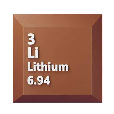 Litio  3D Icon