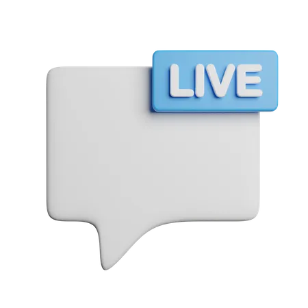 Live Chat  3D Icon