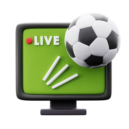 Live Football Match  3D Icon