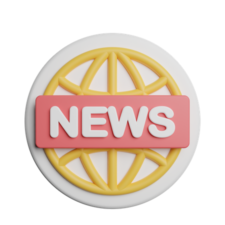 Live News  3D Icon