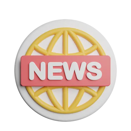 Live News  3D Icon