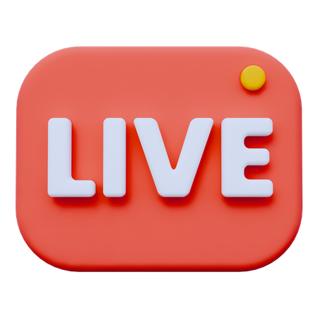 Live Video  3D Icon