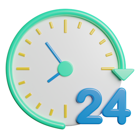 Livraison 24 heures  3D Icon