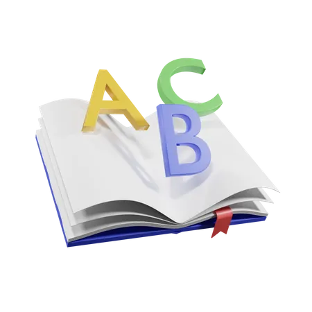 Livre abc  3D Illustration