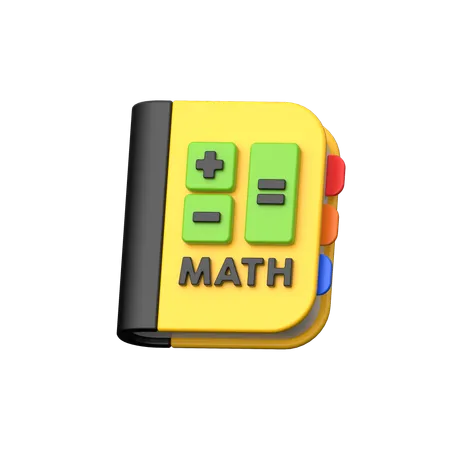 Livre de maths  3D Icon