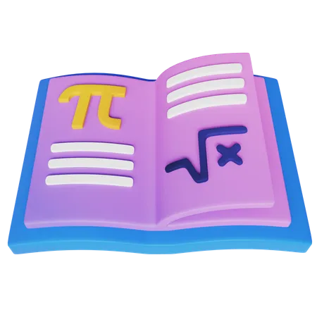 Livre de mathématiques  3D Icon