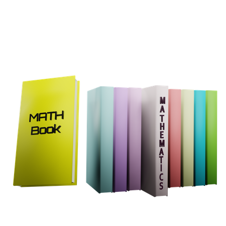 Livres de mathématiques  3D Icon