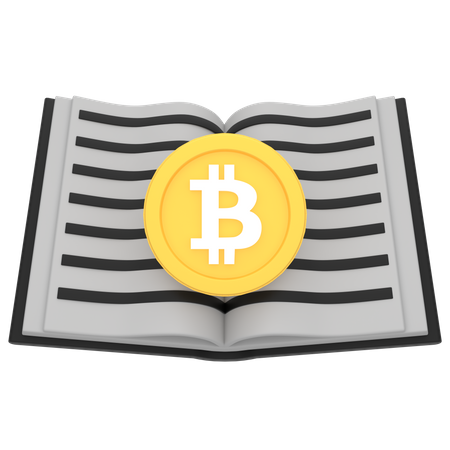 Livro criptográfico  3D Icon