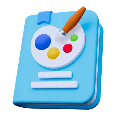 Livro de arte  3D Icon